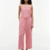 Gingham Linen-Blend Pull-On Pant Gingham Linen-Blend Pull-On Pant