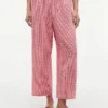 Gingham Linen-Blend Pull-On Pant Gingham Linen-Blend Pull-On Pant