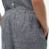 Gingham Linen-Blend Pull-On Pant Gingham Linen-Blend Pull-On Pant