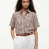 Gingham Linen-Blend Shirt