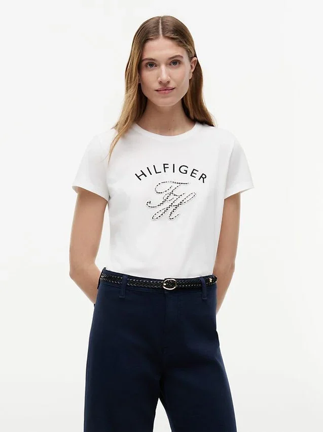 Gingham Script Monogram T-Shirt Gingham Script Monogram T-Shirt