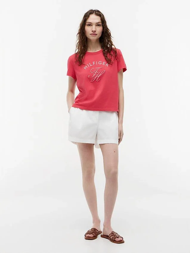 Gingham Script Monogram T-Shirt Gingham Script Monogram T-Shirt