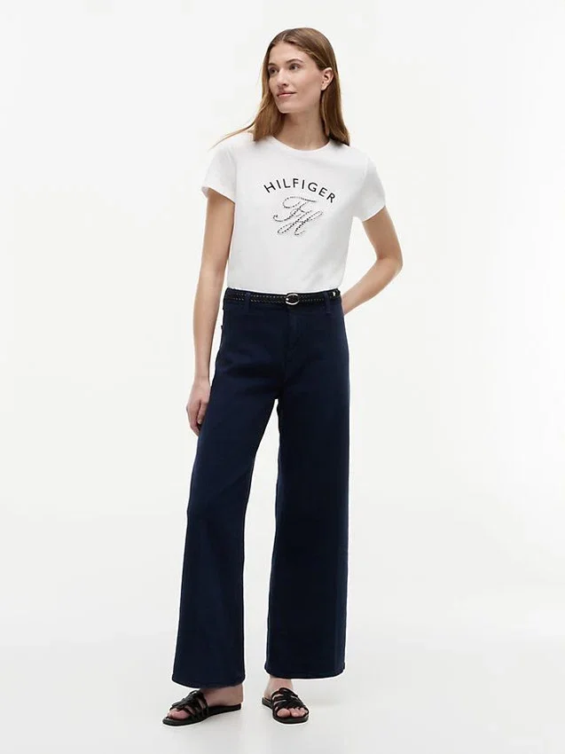 Gingham Script Monogram T-Shirt Gingham Script Monogram T-Shirt