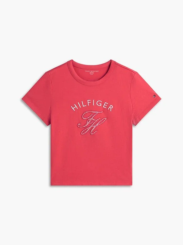 Gingham Script Monogram T-Shirt Gingham Script Monogram T-Shirt
