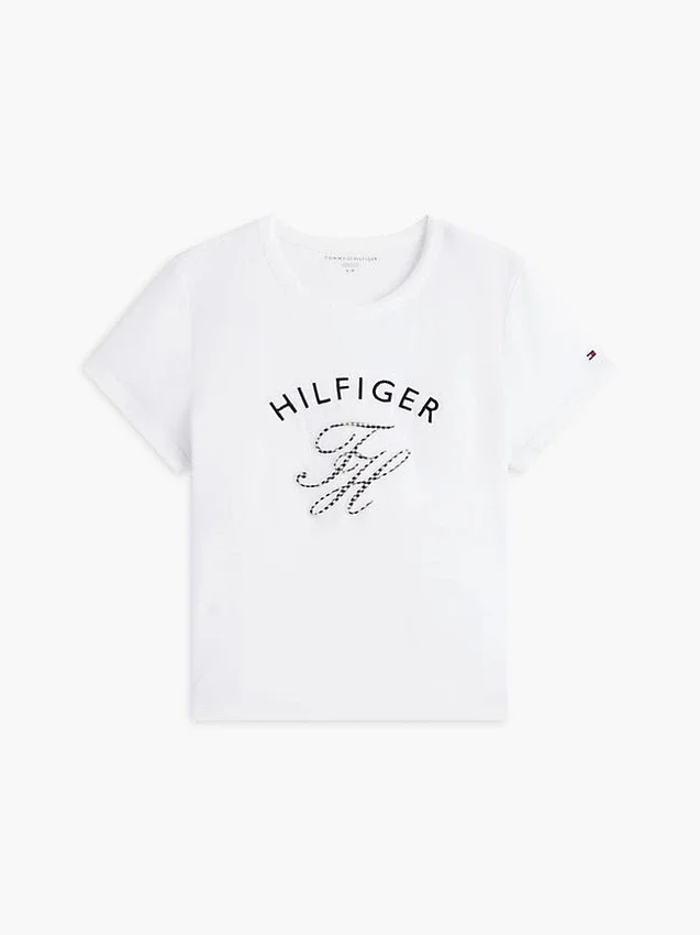 Gingham Script Monogram T-Shirt Gingham Script Monogram T-Shirt