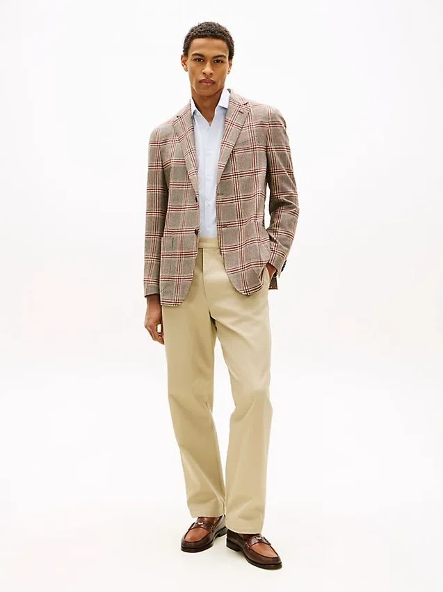 Glen Plaid Wool-Blend Blazer Glen Plaid Wool-Blend Blazer