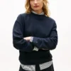 Gold-Button Interlock Sweatshirt Gold-Button Interlock Sweatshirt