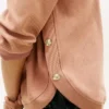 Gold-Button Interlock Sweatshirt Gold-Button Interlock Sweatshirt