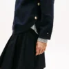 Gold-Button Interlock Sweatshirt Gold-Button Interlock Sweatshirt
