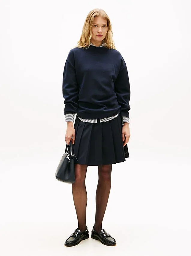 Gold-Button Interlock Sweatshirt Gold-Button Interlock Sweatshirt