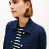 Gold-Button Ponte Multi-Pocket Jacket Gold-Button Ponte Multi-Pocket Jacket