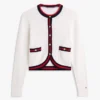 Gold-Button Textured Knit Cardigan Gold-Button Textured Knit Cardigan
