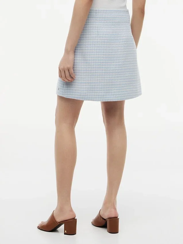 Gold-Button Tweed Mini Skirt Gold-Button Tweed Mini Skirt
