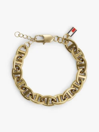 Gold-Plated Mariner-Link Chain Bracelet Gold-Plated Mariner-Link Chain Bracelet