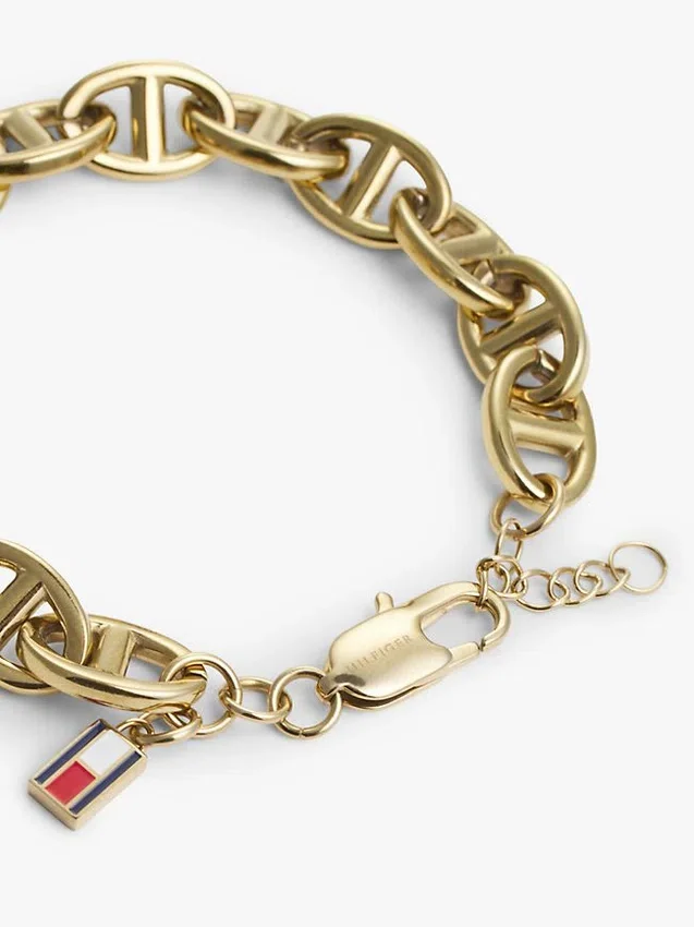 Gold-Plated Mariner-Link Chain Bracelet Gold-Plated Mariner-Link Chain Bracelet