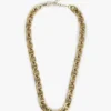 Gold-Plated Mariner-Link Chain Necklace Gold-Plated Mariner-Link Chain Necklace