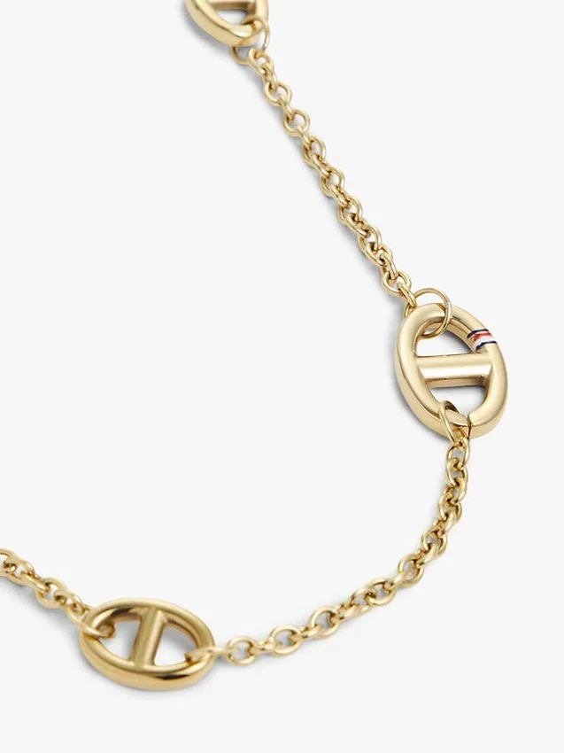 Gold-Plated Slim Mariner-Link Necklace Gold-Plated Slim Mariner-Link Necklace