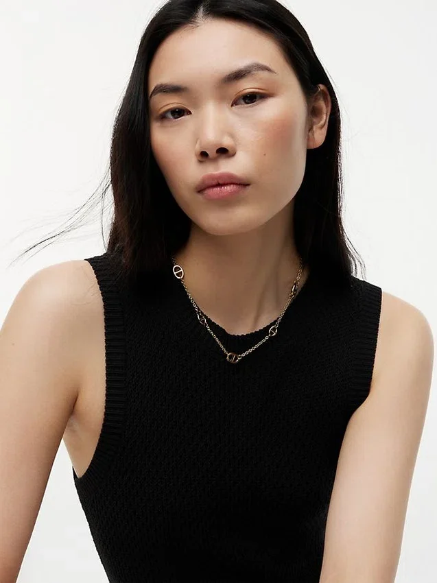 Gold-Plated Slim Mariner-Link Necklace Gold-Plated Slim Mariner-Link Necklace