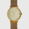 Gold Watch with Magnetic Strap