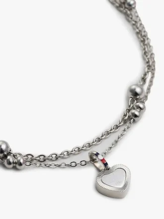 Heart Charm Double-Layered Bracelet Heart Charm Double-Layered Bracelet