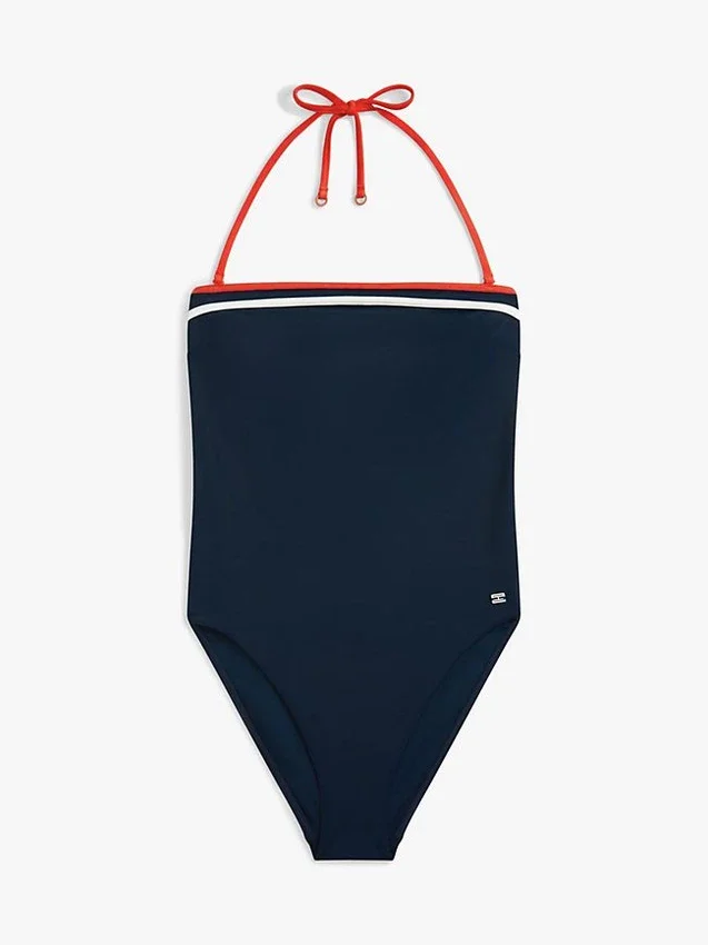 High-Cut Halter One-Piece Swimsuit High-Cut Halter One-Piece Swimsuit