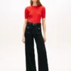 High-Rise Stretch Wide Leg Utility Jean High-Rise Stretch Wide Leg Utility Jean