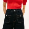 High-Rise Stretch Wide Leg Utility Jean High-Rise Stretch Wide Leg Utility Jean