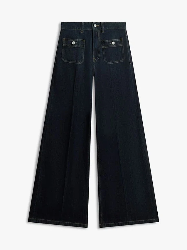 High-Rise Stretch Wide Leg Utility Jean High-Rise Stretch Wide Leg Utility Jean