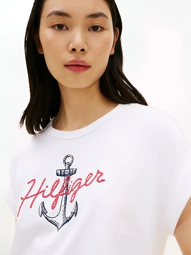 Hilfiger Anchor Logo Dolman T-Shirt Hilfiger Anchor Logo Dolman T-Shirt