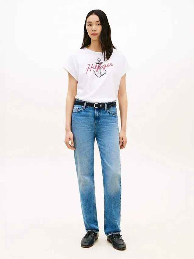 Hilfiger Anchor Logo Dolman T-Shirt Hilfiger Anchor Logo Dolman T-Shirt