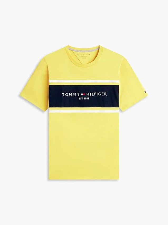 Hilfiger Block Stripe Logo T-Shirt Hilfiger Block Stripe Logo T-Shirt
