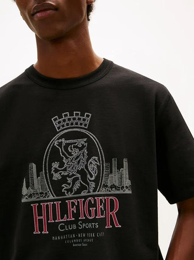 Hilfiger Crest Graphic Slub T-Shirt Hilfiger Crest Graphic Slub T-Shirt