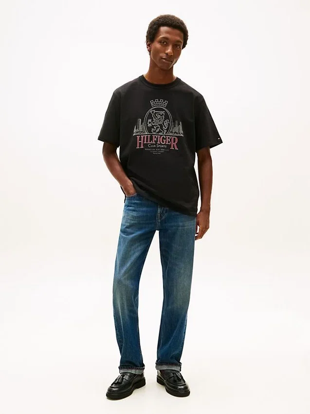 Hilfiger Crest Graphic Slub T-Shirt Hilfiger Crest Graphic Slub T-Shirt
