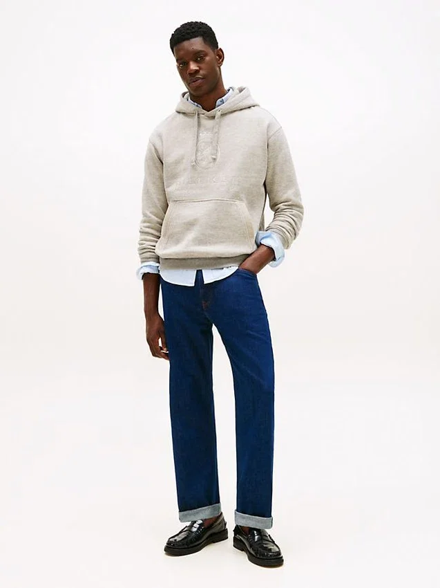 Hilfiger Crest Logo Heathered Hoodie Hilfiger Crest Logo Heathered Hoodie
