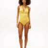 Hilfiger Logo Halter One-Piece Swimsuit