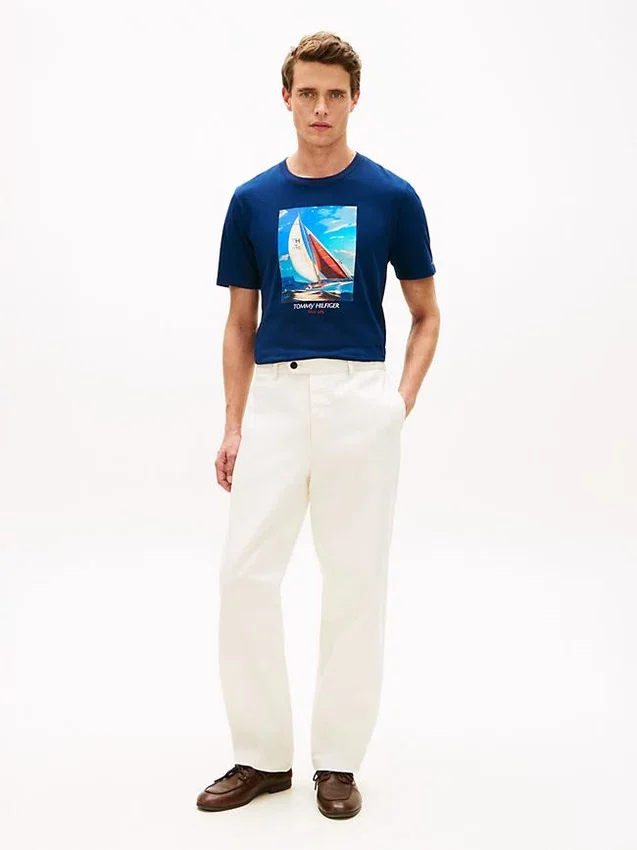 Hilfiger Sailing Photo Print T-Shirt Hilfiger Sailing Photo Print T-Shirt