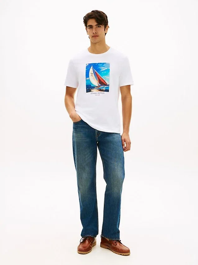 Hilfiger Sailing Photo Print T-Shirt Hilfiger Sailing Photo Print T-Shirt