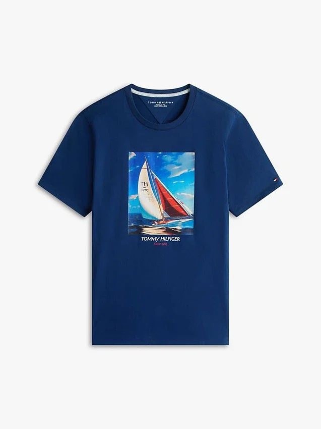 Hilfiger Sailing Photo Print T-Shirt Hilfiger Sailing Photo Print T-Shirt