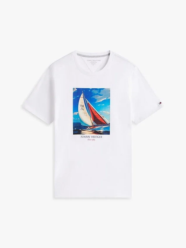 Hilfiger Sailing Photo Print T-Shirt Hilfiger Sailing Photo Print T-Shirt