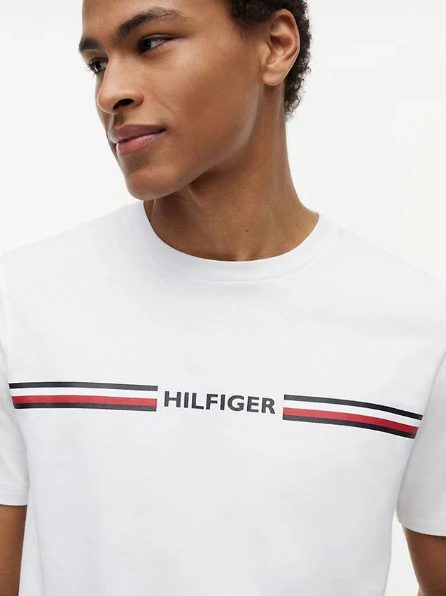 Hilfiger Signature Stripe Logo T-Shirt Hilfiger Signature Stripe Logo T-Shirt
