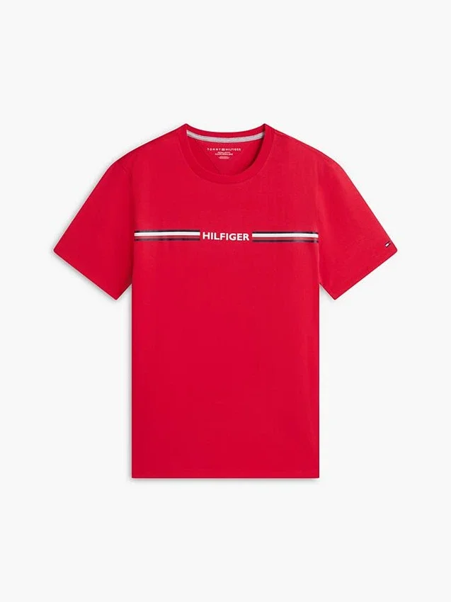 Hilfiger Signature Stripe Logo T-Shirt Hilfiger Signature Stripe Logo T-Shirt