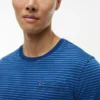 Indigo-Dyed Striped Pocket T-Shirt Indigo-Dyed Striped Pocket T-Shirt