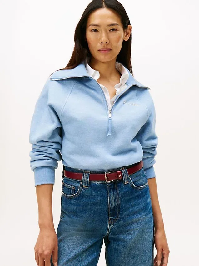 Interlock Fleece Quarter-Zip Sweatshirt Interlock Fleece Quarter-Zip Sweatshirt