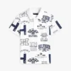 Kids’ Allover Logo Stretch Polo Kids’ Allover Logo Stretch Polo