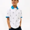 Kids’ Allover Nautical Logo Stretch Polo Kids’ Allover Nautical Logo Stretch Polo