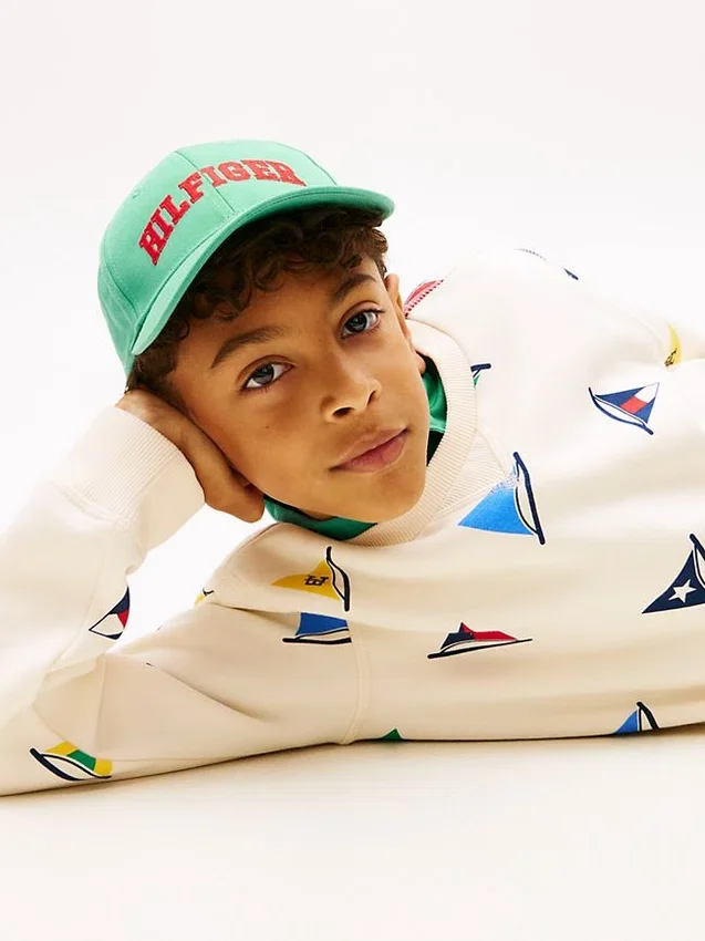Kids’ Allover Sailing Flag Sweatshirt Kids’ Allover Sailing Flag Sweatshirt