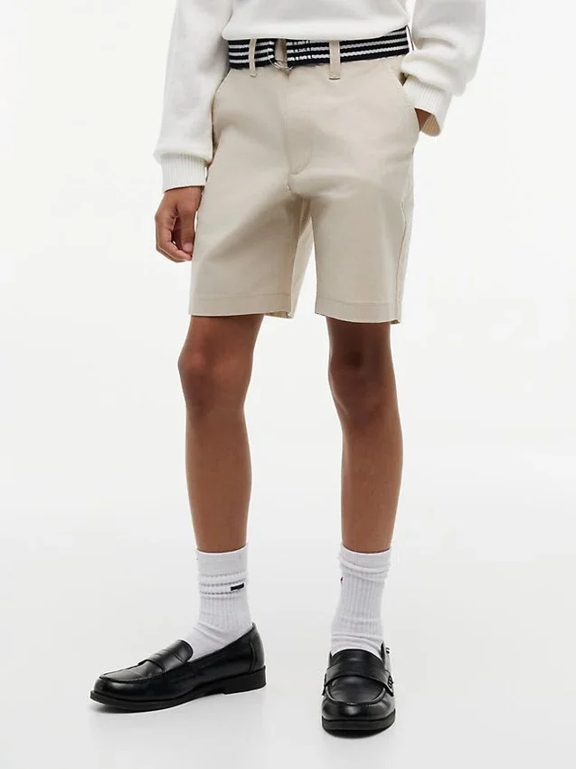 Kids’ Belted Baggy Stretch Chino Short Kids’ Belted Baggy Stretch Chino Short