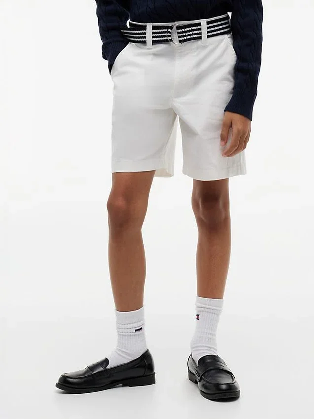Kids’ Belted Baggy Stretch Chino Short Kids’ Belted Baggy Stretch Chino Short