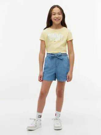 Kids’ Belted Stretch Pull-On Short