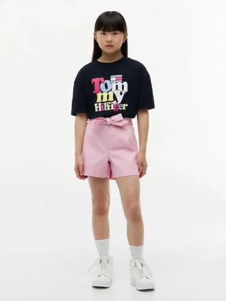 Kids’ Belted Stretch Pull-On Short
